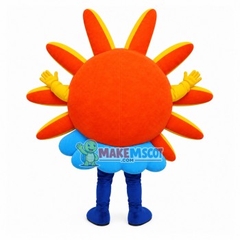 The Sun Above Clouds Cartoon Mascot Costume