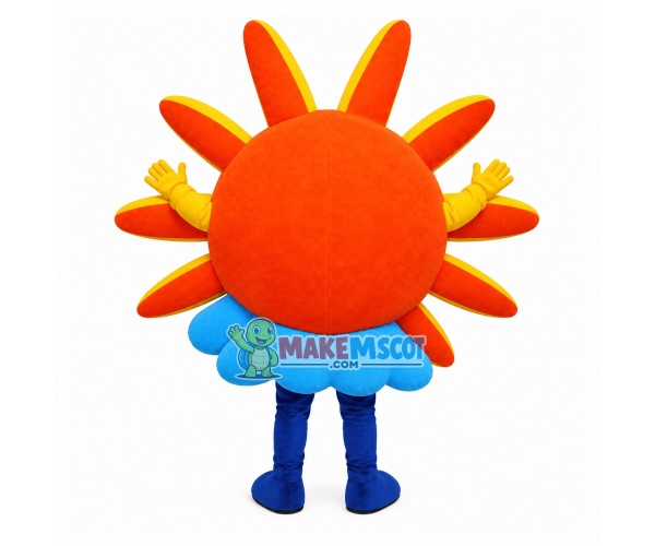 The Sun Above Clouds Cartoon Mascot Costume