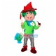 Sloppy Angler With Green Hair Mascot Costume Sloppy Angler With Green Hair Mascot Costume