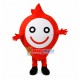 Round Shaped Red Smiley Doll Mascot Costume Round Shaped Red Smiley Doll Mascot Costume