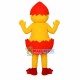 Duck With Orange Broken Eggshell Mascot Costume Duck With Orange Broken Eggshell Mascot Costume