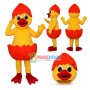 Duck With Orange Broken Eggshell Mascot Costume