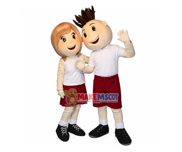 The Active Teenager In Unified Uniform Mascot Costume The Active Teenager In Unified Uniform Mascot Costume