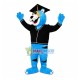 The Blue College Doctor Tiger Mascot Costume The Blue College Doctor Tiger Mascot Costume