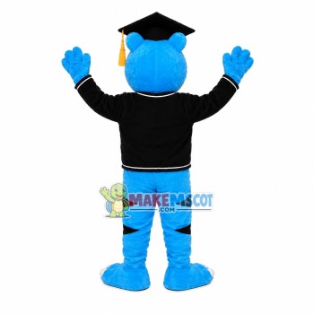 The Blue College Doctor Tiger Mascot Costume The Blue College Doctor Tiger Mascot Costume