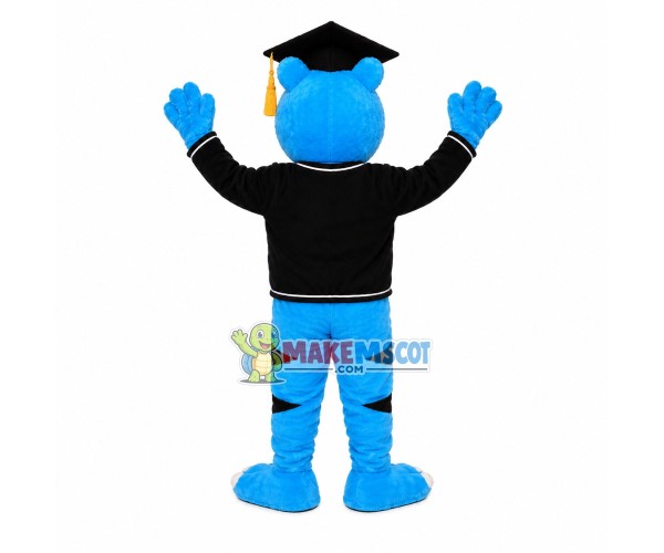 The Blue College Doctor Tiger Mascot Costume The Blue College Doctor Tiger Mascot Costume