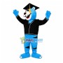 The Blue College Doctor Tiger Mascot Costume