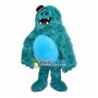 Dark Green Hairy Monster Cartoon Mascot Costume