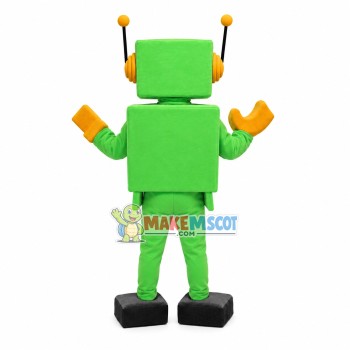 Instrument Robot Inputting Instructions Mascot Costume Instrument Robot Inputting Instructions Mascot Costume