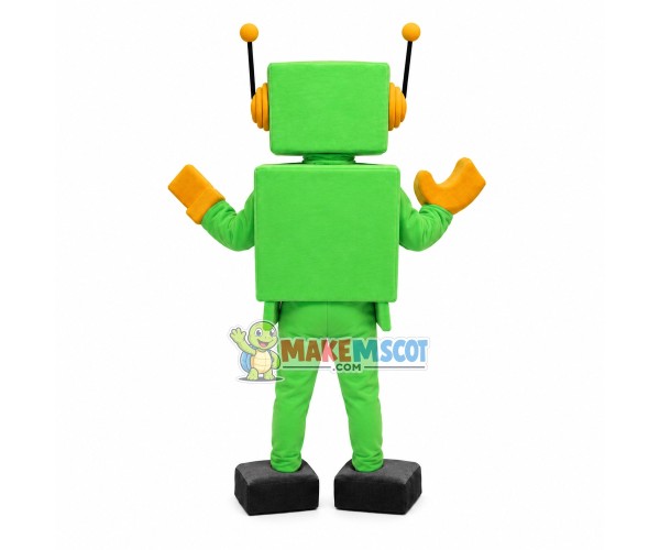 Instrument Robot Inputting Instructions Mascot Costume