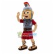 Young Soldier In Armor Mascot Costume