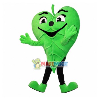 Piece of Patterned Heart-shaped Leaf Mascot Costume Piece of Patterned Heart-shaped Leaf Mascot Costume