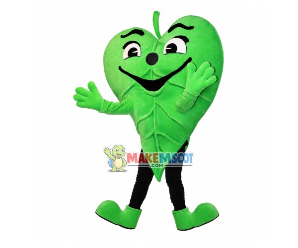 Piece of Patterned Heart-shaped Leaf Mascot Costume Piece of Patterned Heart-shaped Leaf Mascot Costume