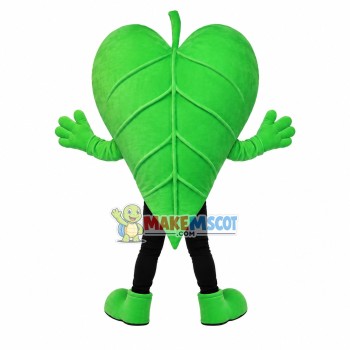 Piece of Patterned Heart-shaped Leaf Mascot Costume Piece of Patterned Heart-shaped Leaf Mascot Costume