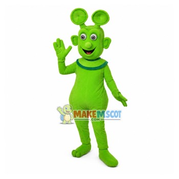 Strange Look Alien With Sucker Ears Mascot Costume Strange Look Alien With Sucker Ears Mascot Costume
