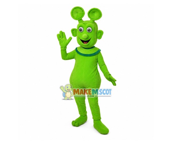 Strange Look Alien With Sucker Ears Mascot Costume Strange Look Alien With Sucker Ears Mascot Costume