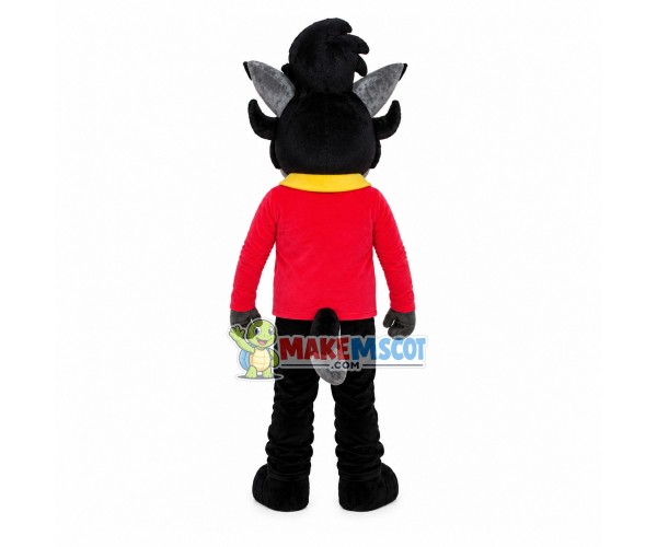 Standing Style The Black Horse Mascot Costume Standing Style The Black Horse Mascot Costume