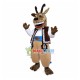 Excited Antelope In Ethnic Vest Mascot Costume Excited Antelope In Ethnic Vest Mascot Costume