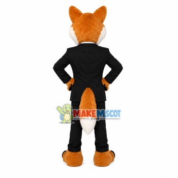 Successful Speaker Fox Mascot Costume Successful Speaker Fox Mascot Costume