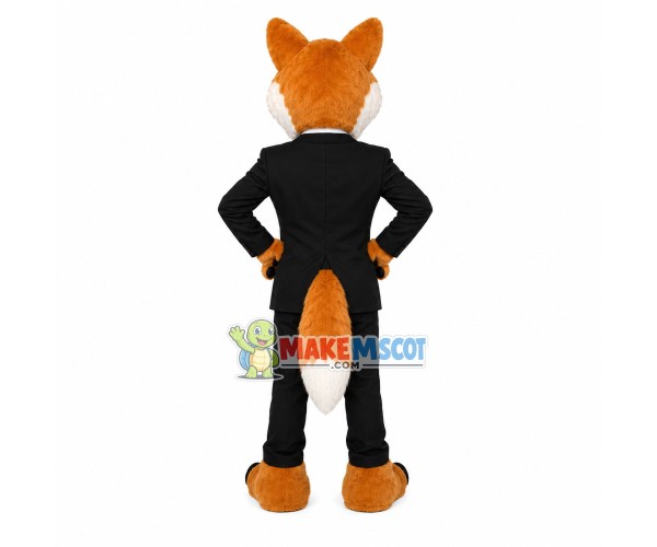 Successful Speaker Fox Mascot Costume Successful Speaker Fox Mascot Costume
