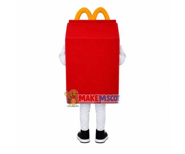 Cartoon Smiley Red Paper Box Mascot Costume Cartoon Smiley Red Paper Box Mascot Costume