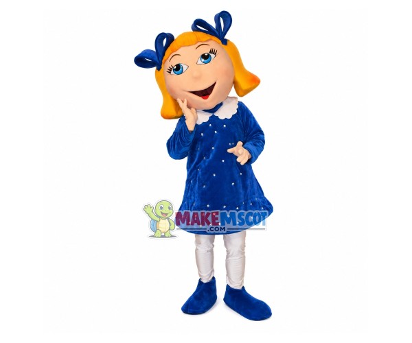 Little Foreign Girl In Choir Mascot Costume Little Foreign Girl In Choir Mascot Costume