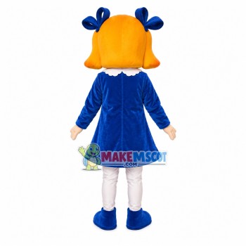 Little Foreign Girl In Choir Mascot Costume Little Foreign Girl In Choir Mascot Costume