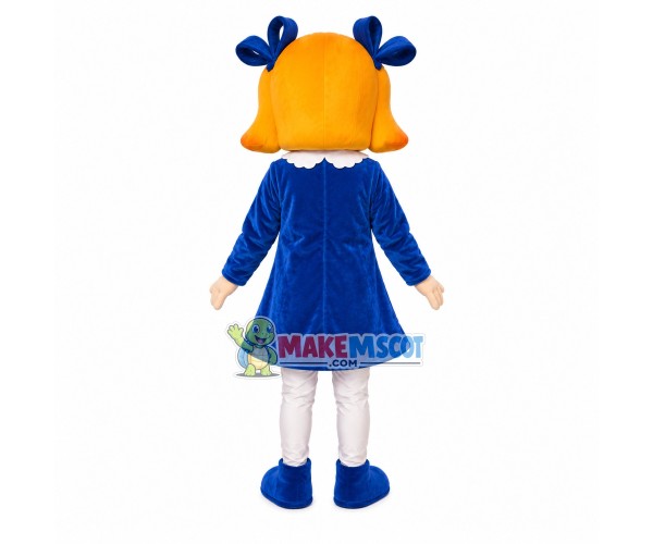 Little Foreign Girl In Choir Mascot Costume Little Foreign Girl In Choir Mascot Costume