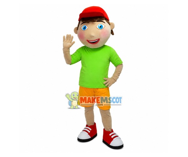 Blue-eyed Boy of Childrens Clothing Net Mascot Costume Blue-eyed Boy of Childrens Clothing Net Mascot Costume