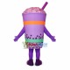 Cup of Taro-flavored Bubble Tea Mascot Costume Cup of Taro-flavored Bubble Tea Mascot Costume