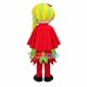 Mushroom Picking Girl With Long Braid Mascot Costume Mushroom Picking Girl With Long Braid Mascot Costume