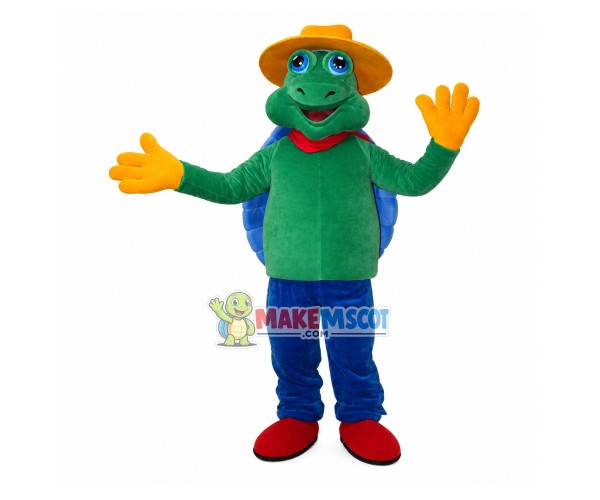 Tourist Guide Turtle of Geothermal Park Mascot Costume Tourist Guide Turtle of Geothermal Park Mascot Costume
