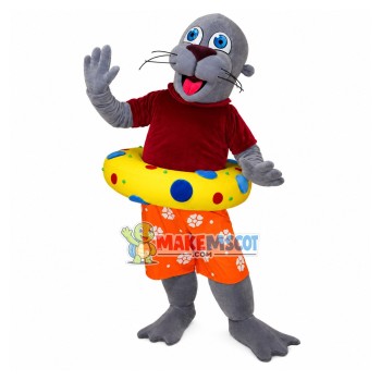 The Swimming Coach Sea Lion Mascot Costume