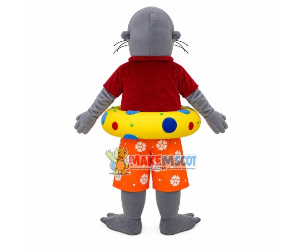 The Swimming Coach Sea Lion Mascot Costume The Swimming Coach Sea Lion Mascot Costume