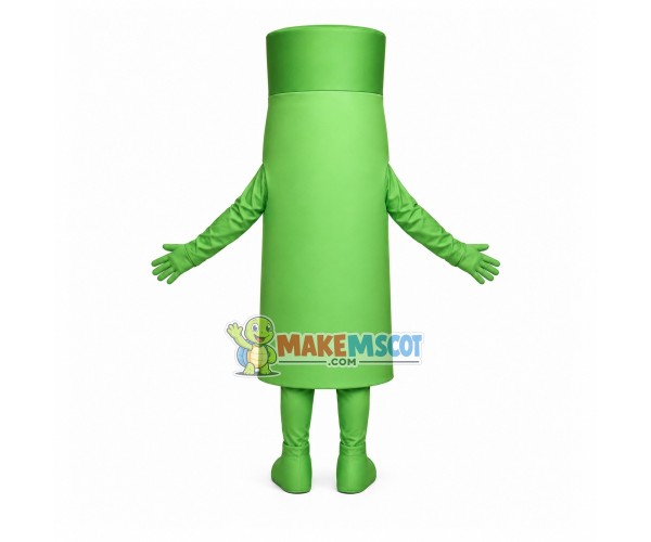 Green Bottle of Facial Beauty Lotion Mascot Costume Green Bottle of Facial Beauty Lotion Mascot Costume