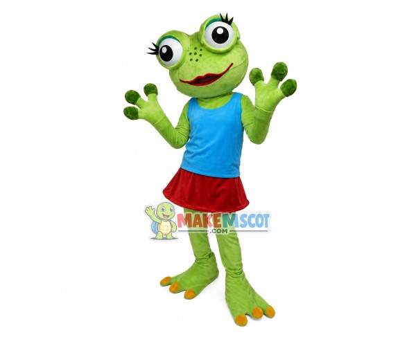 Sexy Dancing Girl Frog Mascot Costume