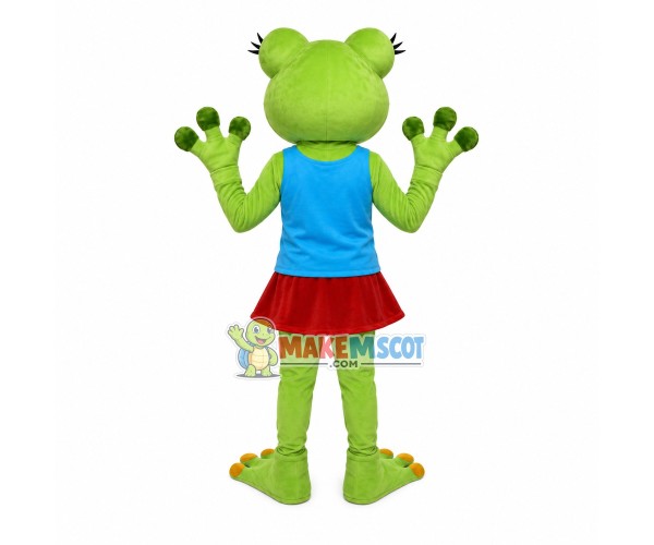 Sexy Dancing Girl Frog Mascot Costume Sexy Dancing Girl Frog Mascot Costume