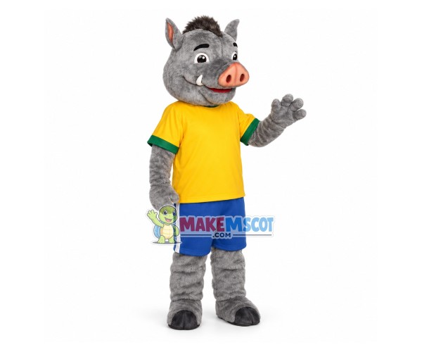 Club Member The Gray Boar Mascot Costume Club Member The Gray Boar Mascot Costume