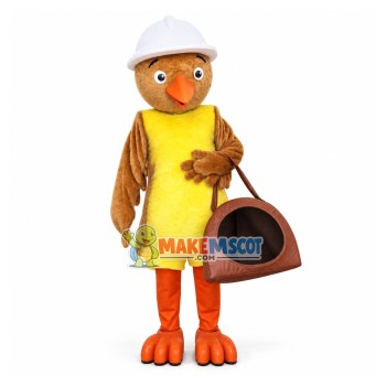 Inspection Bird Carrying Lady Bag Mascot Costume Inspection Bird Carrying Lady Bag Mascot Costume