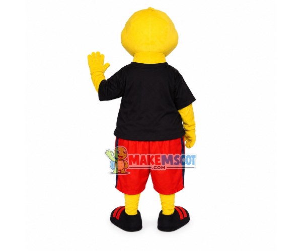 The Yellow Duck In Fat Pants Mascot Costume