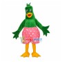 Green Chicken In The Pink Printed Shorts Mascot Costume