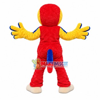 Ski Instructor Short-billed Parrot Mascot Costume Ski Instructor Short-billed Parrot Mascot Costume