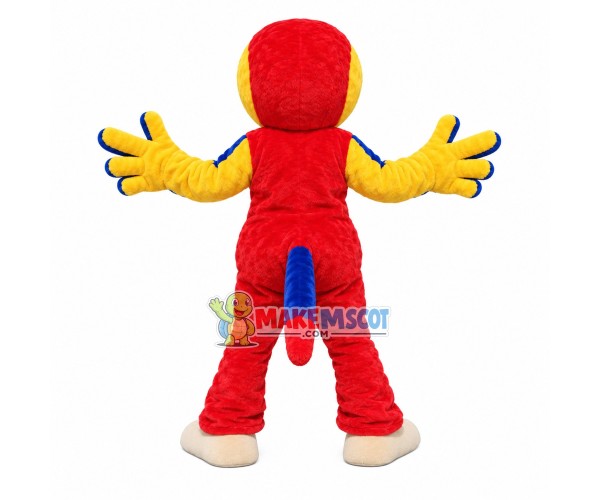 Ski Instructor Short-billed Parrot Mascot Costume Ski Instructor Short-billed Parrot Mascot Costume
