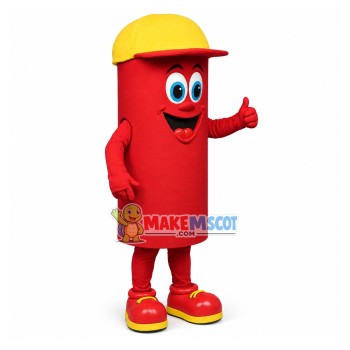 Red Packed Chocolate Bar Mascot Costume Red Packed Chocolate Bar Mascot Costume