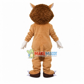 Surprised Lion With Open Mouth Mascot Costume Surprised Lion With Open Mouth Mascot Costume