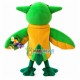 Pretty Lark Holding Bunch of Flowers Mascot Costume Pretty Lark Holding Bunch of Flowers Mascot Costume