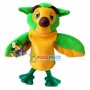 Pretty Lark Holding Bunch of Flowers Mascot Costume