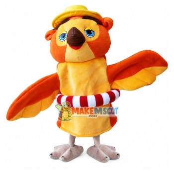 Comfortable Swimming The Yellow Owl Mascot Costume Comfortable Swimming The Yellow Owl Mascot Costume