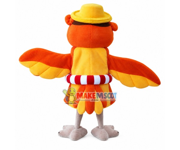 Comfortable Swimming The Yellow Owl Mascot Costume Comfortable Swimming The Yellow Owl Mascot Costume
