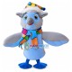 Owl Puppet Wearing Colorful Scarf Mascot Costume Owl Puppet Wearing Colorful Scarf Mascot Costume